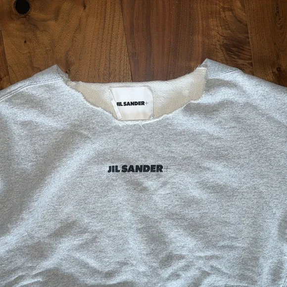 JIL SANDER / Printed thick cotton crewneck sweatshirt / XS grey - Picture 2 of 5
